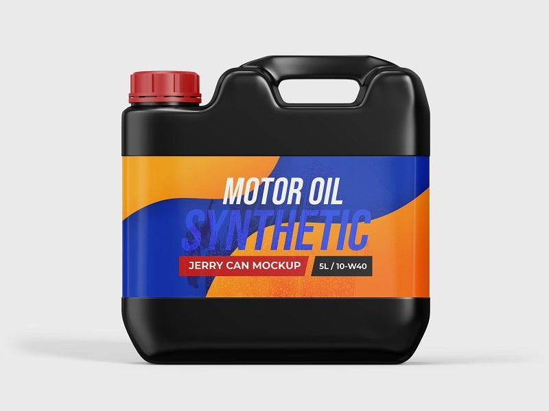 Motor Oil Synthetic- Jerry Can Mockup - Sabin Plastic