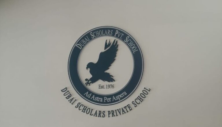Acrylic Signage - Dubai Scholars Private School