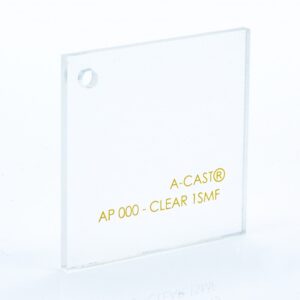 CLEAR ACRYLIC SHEET 4mm 4 X 6 MATT