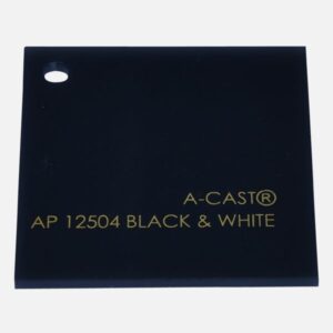BLACK/WHITE DAY NIGHT ACRYLIC SHEET 6mm 4 X 8 12504