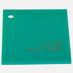 GREEN ACRYLIC SHEET 2mm 4 X 6 347