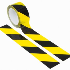 MARKING TAPE BLACK & YELLOW 50MM X 33M