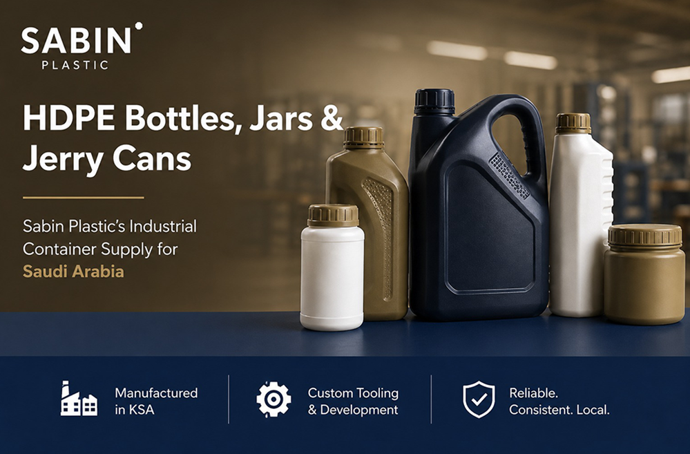 Read more about the article HDPE Bottles, Jars & Jerry Cans: Industrial Packaging Solutions for Saudi Arabia
